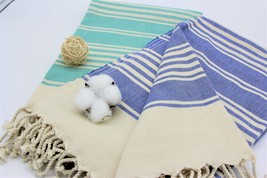 Turkish Towel - Organic Beach, Pool, and Bath Towel | Quick-Dry, Eco-Friendly - £26.94 GBP