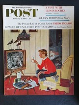 Saturday Evening Post January 4, 1958 Pablo Picasso Glenn Ford  Leo Durocher 423 - £5.53 GBP