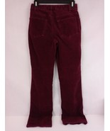 Newport News Women&#39;s Low Rise Burgandy/Maroon Bootcut Corduroy Jeans Size 4 - $16.48