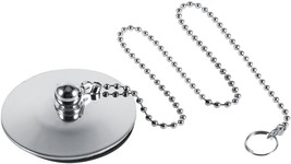 Fdit Tub Stopper, Solid Metal Waste Plug With Chain, Drain Cover Stopper... - $32.92