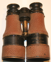 Vintage U.S. Navy Gun Factory Binoculars with Leather Case - $2,808.01 MXN
