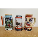 Lot Of 3 Budweiser Beer Steins, 1988 Olympics, 1990 Gridiron Legacy, 199... - £12.42 GBP