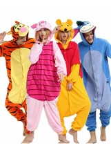 XXL Adult Tiger Pig Pajamas Onesis1 Animal Kigurumi Halloween Cosplay Co... - £19.74 GBP+