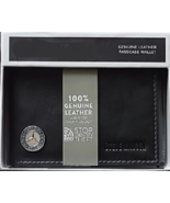MERCEDES BENZ WALLET, 3d Metal Logo  Genuine Black / Brown  Leather. Gif... - $67.15 CAD
