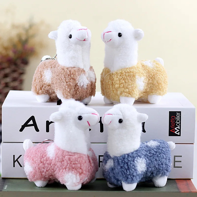 12Cm Cute Alpaca Plush Pendant Kids Mini Pillow Animal Stuffed Soft Doll - £9.18 GBP+