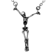 Lost Soul Shackled Hanging Skeleton English Pewter Pendant P190 Alchemy ... - $24.95