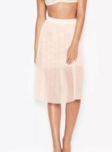 Victoria’s Secret Semi Sheer Lace Midi Skirt With Pleated Tulle Overlay L NWT - £22.15 GBP