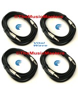 4 Pack 30ft 1/4&quot; Instrument Guitar Bass Amp Keyboard Audio Cable Cord Wi... - £34.38 GBP