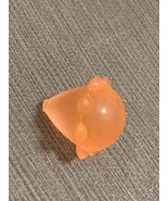 Orange rubber part mascot retro approx 1.38 inches - $323.11 MXN