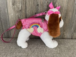 Poochie &amp; Co.  Plush Dog Purse Stuffed Animal Toy For Girls 10&quot; - £6.50 GBP