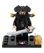 Blackbeard Pirates of the Caribbean Lego Compatible Minifigure Brick Toy... - $55.83 MXN