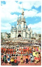 Welcome to Walt Disney World Cinderella Castle Florida Postcard - £9.45 GBP