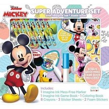 New Disney Junior Mickey Super Activity Set Imagine Ink Coloring Book Stickers - £14.00 GBP