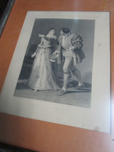  John Dawson Watson (Attrib.)(1832-1892) Benedick And Beatrice Stipple Engraving - £197.25 GBP