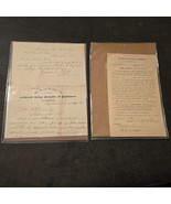 1890s Application for Rank of Knighthood Knights of Pythias Chandler Okl... - $3,705.64 MXN