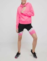 DKNY SPORT Women&#39;s Cut Out Cropped Fleece Hoodie, Laser Pink, Large - $361.69 MXN