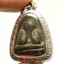 PHRA PIDTA CLOSE EYES BUDDHA LP KAEW LUCKY GAMBLE RICH MONEY THAI AMULET... - £390.49 GBP