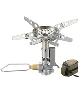Compact Foldable Stove With Micro Regulator And 4-Flex With, Campingmoon. - $48.94