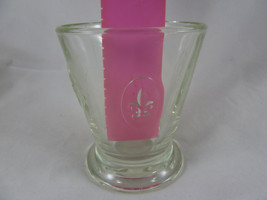 La Rochere 3 Fleur-de-lis Double Old Fashioned Rocks Glass France 4&quot; tall - $8.31
