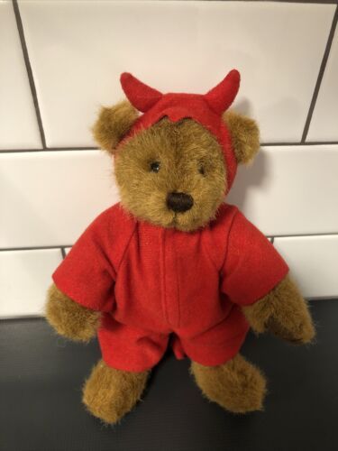 Vintage Dakin Teddy Bear in Devil’s Halloween Costume 1994 - $22.00