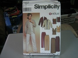 Simplicity 7007 Jacket, Pants, Skirt &amp; Knit Tops Pattern - Size 8/10/12/14 - £7.66 GBP
