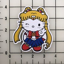 Hello Kitty Sailor Moon 4&quot;&quot; Tall Color Vinyl Decal Sticker New - £9.33 GBP