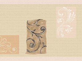 Dundee Deco DDAZBD9119 Peel and Stick Wallpaper Border - Damask Brown Be... - £17.33 GBP