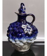 Soviet Porcelain Decanter Jug Grapes Cobalt Gold 1950 USSR Vintage Belar... - $1,040.46 MXN