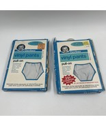 2 Vintage Gerber Vinyl Pants Pull on L & Ex Large 25-30 lbs New In Box