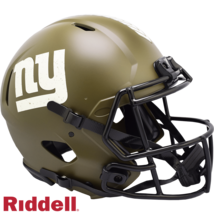 New York Giants Helmet Riddell Authentic Full Size Speed Style Salute To Service - $6,972.59 MXN