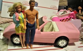 Barbie &amp; Ken Doll &amp; Pink Car - £20.78 GBP