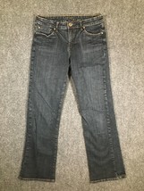 Common Genes Womens Size 8 Denim Jeans Mid Rise Straight Fit 30x30.5 Str... - $11.97