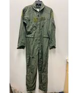 GENUINE US AIR FORCE GREEN NOMEX FIRE RESISTANT FLIGHT SUIT CWU-27/P - 38R. - $150.00