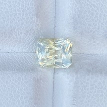 Natural Unheated Pale Yellow Sapphire 1.68 Cts Radiant Cut Loose Gemstone - £235.42 GBP