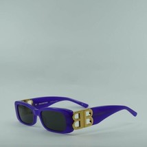 BALENCIAGA BB0096S 004 Purple/Grey 51-18-130 Sunglasses New Authentic - £235.64 GBP