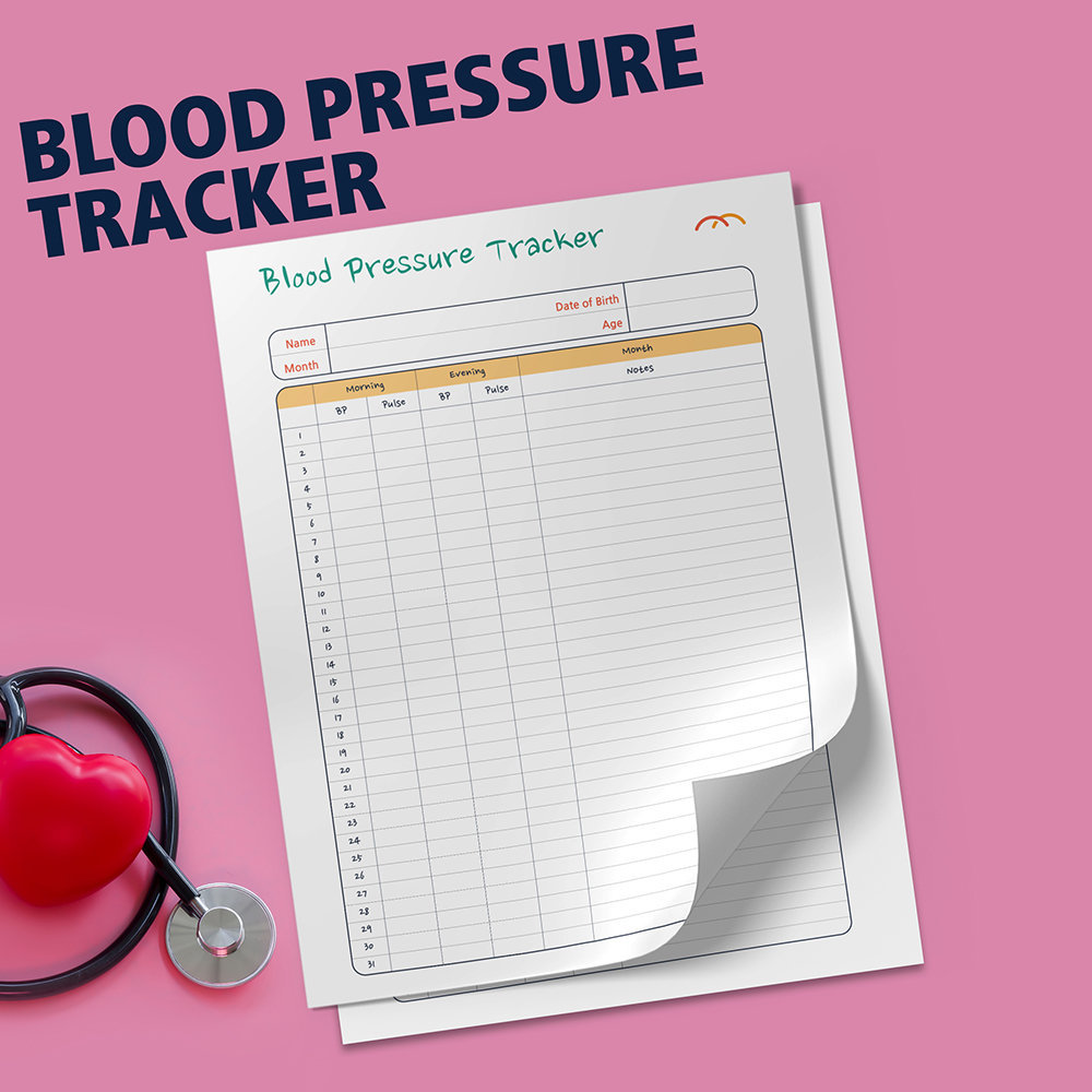 Blood Pressure Log Book, Blood Pressure Monitor, Hypotension Tracking, B... - $1.99