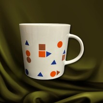 Xenia Taler MEMPHIS Mug White Porcelain Geometric Design Coffee Tea Cup - £14.20 GBP