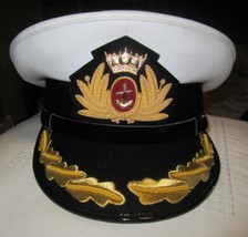 ROYAL UK MERCHANT NAVY CAPTAIN HAT CAP NEW MOST SIZES HI QUALITY CP MADE - £73.74 GBP