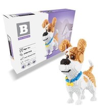 BLOCK CENTER 3D Puzzle Nanoblock Dog Building Set - Your Own Mini Pet companion - £57.75 GBP