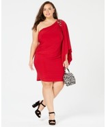MSRP $89 Morgan &amp; Company Plus Size One-Shouldered Dress Size 16W - $22.69 CAD