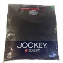 Jockey Men&#39;s Large Cotton Classic Crew Neck T-Shirt - 3 Pack Black NEW - $23.99