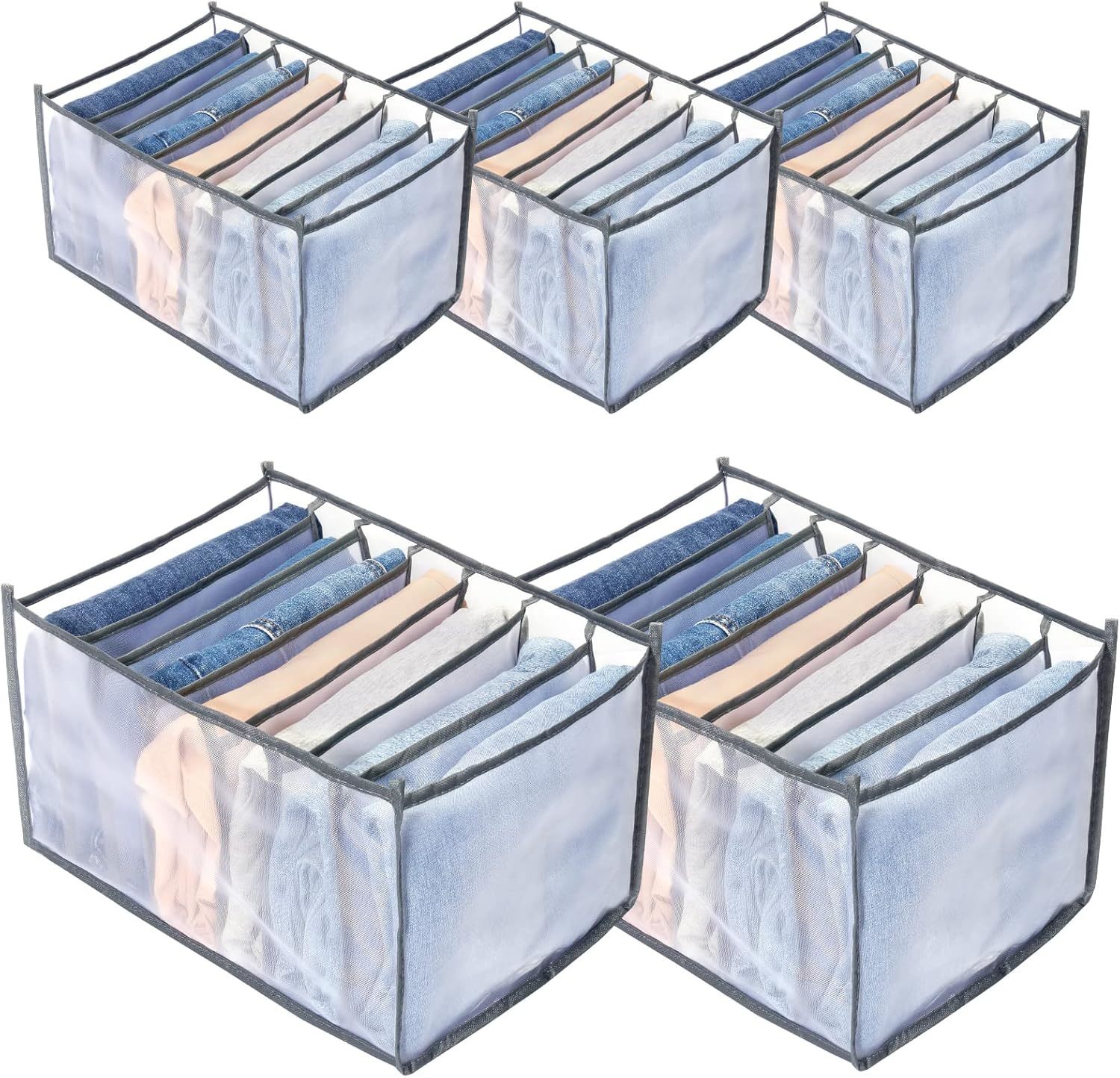 Tigari Wardrobe Clothes Organizer For Drawers, Washable Clothes Organize... - $47.96