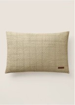 Ralph Lauren Brooke Woven Leather Deco Pillow natural NWT $495 - $266.70