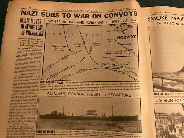 February 1940 Seattle Sunday Times Radio Newsreel Magazine Vatican-WW2 Item image 4
