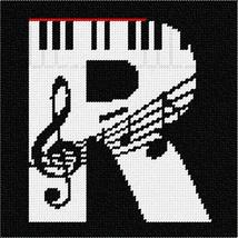 Pepita Needlepoint kit: Letter R Music, 7&quot; x 7&quot; - $50.00+