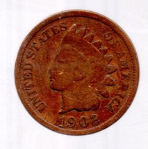 1902 Indian Head Cent - Circulated - abt Extremely Fine - £7.23 GBP