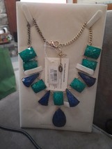 Amrita Singh Turquoise/Lapis Necklace NIB - $34.65