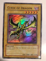 Yu-Gi-Oh! Yugioh Tcg Curse Of Dragon LOB-066 Super Rare Heavily Played Ygo - £3.13 GBP