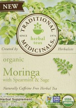 Traditional Medicinals Tea Moringa with Supermint Sage, 16 ct - £8.98 GBP