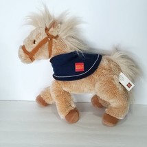 Wells Fargo Banking 2015 Nellie Plush Stuffed Brown Chestnut Horse Pony Blue - £15.81 GBP